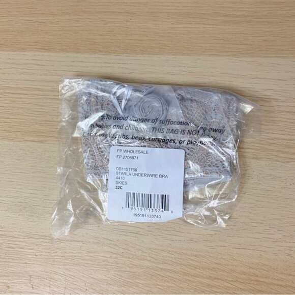 Free People | Starla Underwire Bra Skies Baby Blue Convertible Underwire Bra 32C - Picture 10 of 12